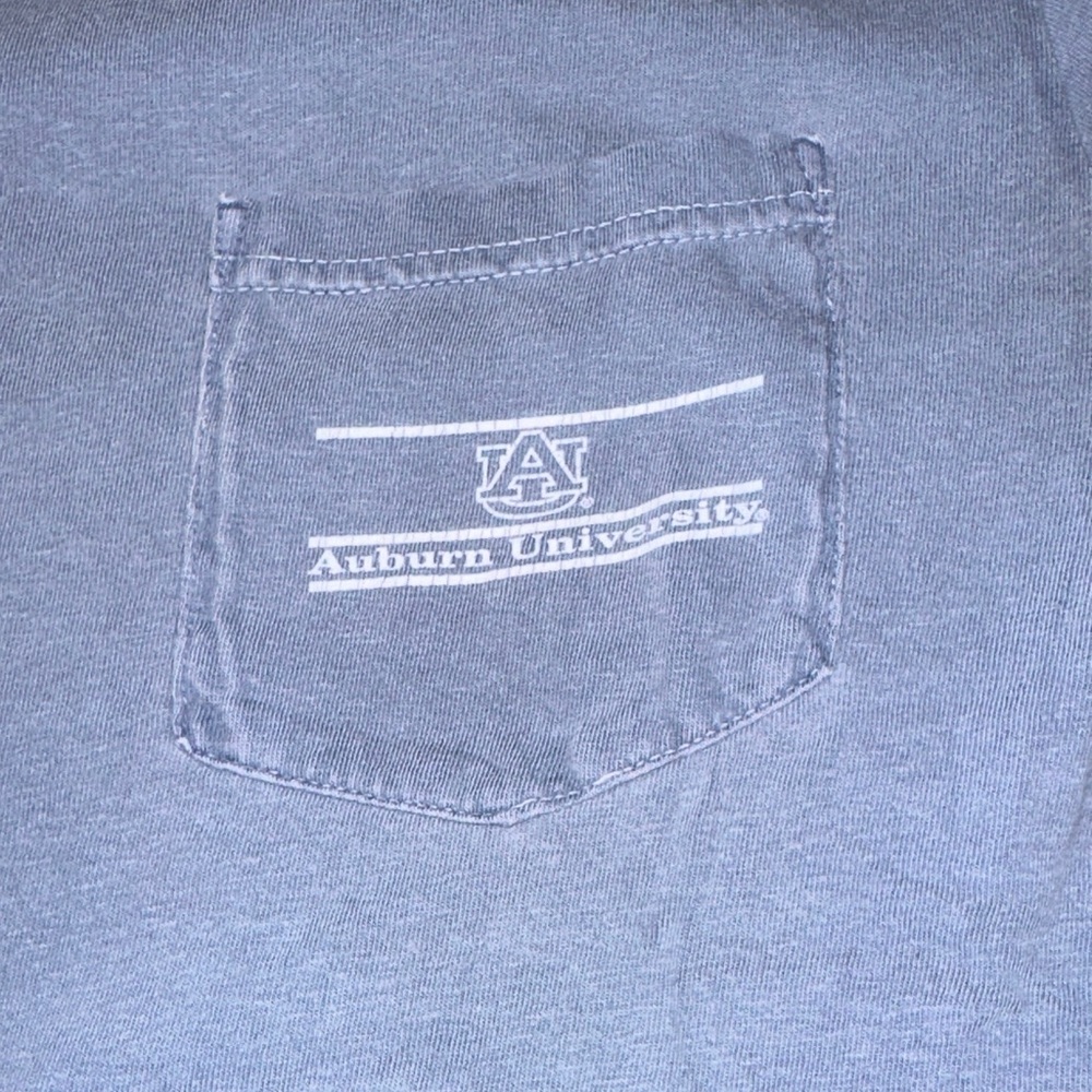 Comfort Colors Blue Gray Auburn Alabama Graphic Tee